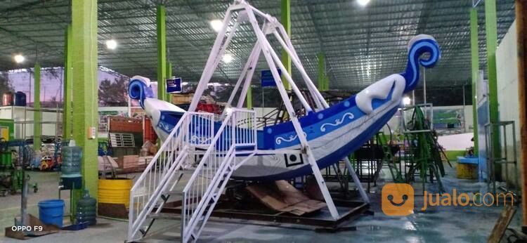 Kora Kora Odong Odong Kapal Ayun - Pancingan Air Fiber Komedi Putar Gantung