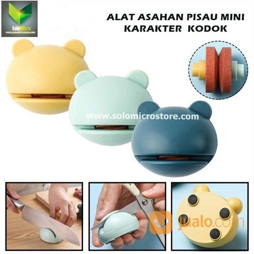 Asahan Pisau Mini Karakter Kodok Alat Pengasah Gunting Knife Sharpener Termurah