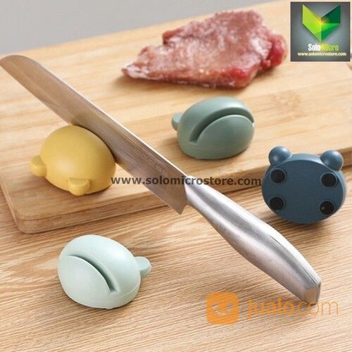 Asahan Pisau Mini Karakter Kodok Alat Pengasah Gunting Knife Sharpener Termurah