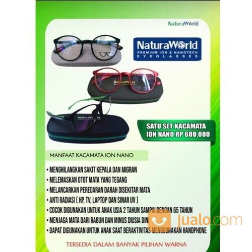 Kacamata Terapi Ion Nano Anti Radiasi Model Terbaru Dari Natura World