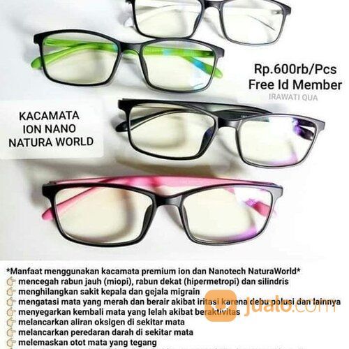 Kacamata Terapi Ion Nano Anti Radiasi Model Terbaru Dari Natura World