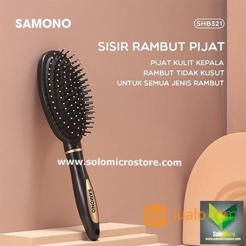 Sisir Rambut Wanita Anti Kusut Hair Brush Comb Massage Samono SHB321 Termurah