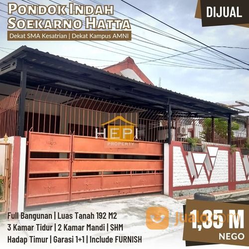 Rumah Semarang Di Pondok Indah Arteri Soekarno Hatta Include Furnish