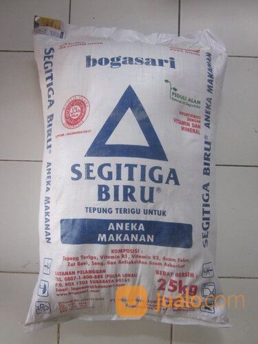 Distributor Tepung Segitiga Biru/ Karung 25 Kg Dan Lainnya