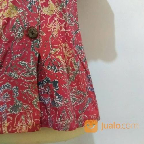 Batik Family Red Batik (Promo Thrift Atasan Wanita Korea TL0013)