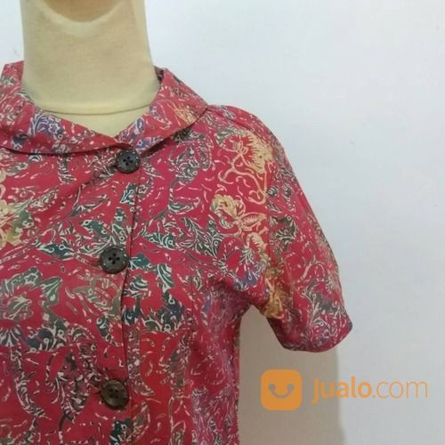 Batik Family Red Batik (Promo Thrift Atasan Wanita Korea TL0013)