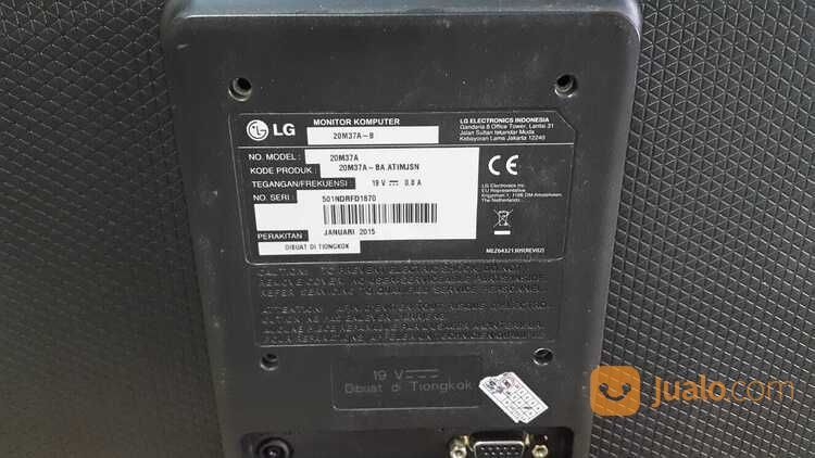 LG LED 20" Monitor LG 20M37A - Hitam