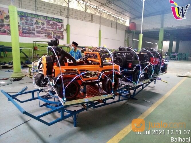 Odong Odong Kereta Mini Wisata Mesin Mobil - Kereta Panggung Full Aksesoris
