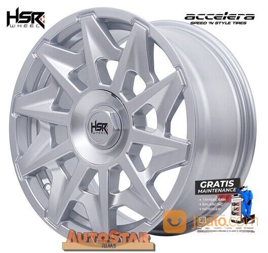 VELG MOBIL TERMURAH & BERKUALITAS HSR TEBANG RING 17X8 PCD 5X100-114,3 ET 35 SILVER