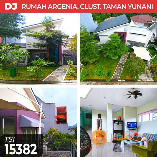 (TSI/15382) Rumah Argenia, Cluster Taman Yunani, Sentul City, Bogor, 224 M, 2 Lt, SHM