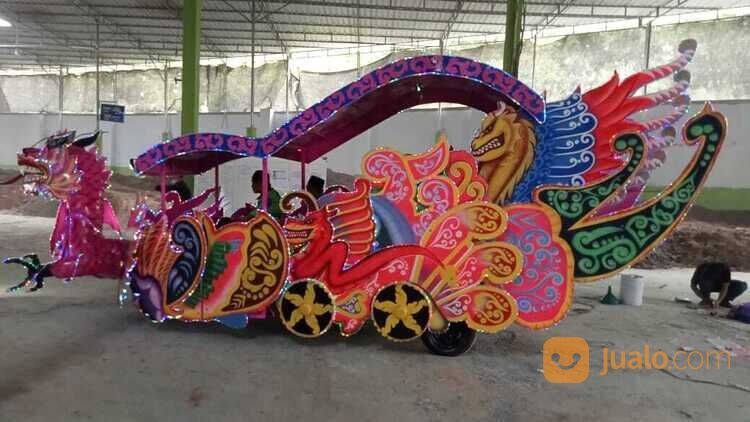 Mandi Bola Gerobak Odong Odong - Kereta Panggung Mini Coaster Kereta Kencana Full Aksesoris