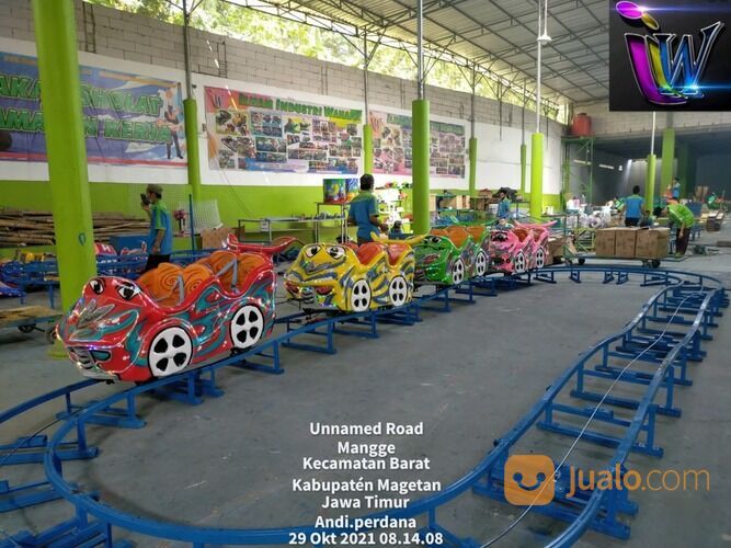 Mandi Bola Gerobak Odong Odong - Kereta Panggung Mini Coaster Kereta Kencana Full Aksesoris