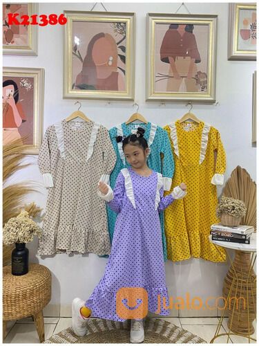 Grosir Gamis Anak Voxy Gresik | Rp 37.500 Minim 6 Pcs