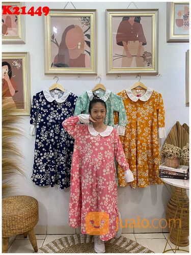 Grosir Gamis Anak Voxy Mojokerto | Rp 37.500 Minim 6 Pcs