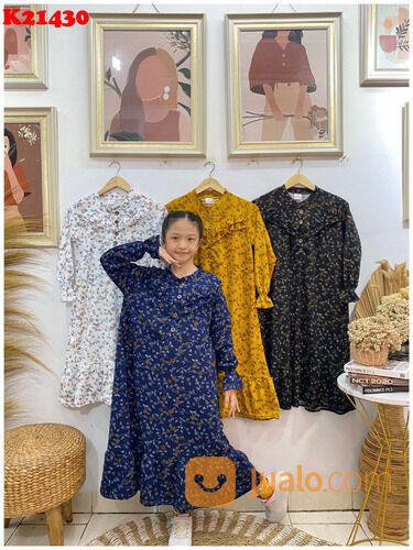 Grosir Gamis Anak Voxy Di Padang | Rp 37.500 Minim 6 Pcs