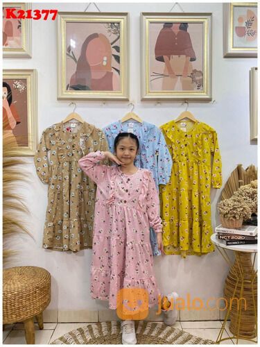 Distributor Baju Gamis Anak Voxy Di Balikpapan | Rp 37.500 Minim 6 Pcs