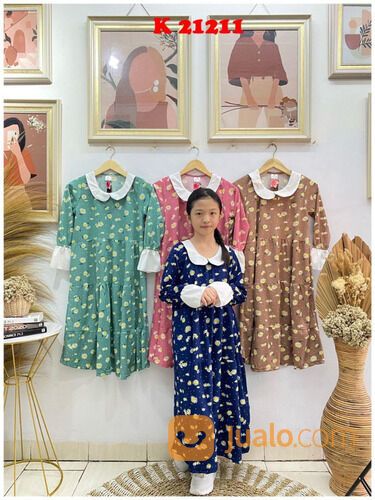 Grosir Gamis Anak Voxy Bontang | Rp 37.500 Minim 6 Pcs