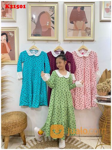 Tempat Grosir Gamis Anak Voxy Di Palu | Rp 37.500 Minim 6 Pcs