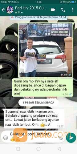 HRV Anti LIMBUNG Saat DiJalan Tol Karna Pakai BALANCE Sport Damper Ukuran 3 Cm