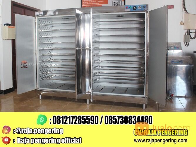 MESIN OVEN PENGERING DAUN KACANG JAHE TEMULAWAK DAN JAMUR KAPASITAS 20 RAK TIPE GAS