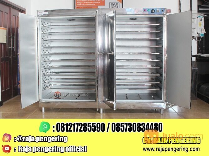 MESIN OVEN PENGERING DAUN KACANG JAHE TEMULAWAK DAN JAMUR KAPASITAS 20 RAK TIPE GAS