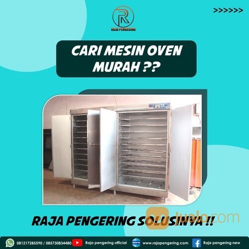 MESIN OVEN PENGERING DAUN KACANG JAHE TEMULAWAK DAN JAMUR KAPASITAS 20 RAK TIPE GAS