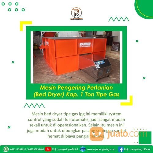 MESIN PENGERING PADI JAGUNG GABAH TIPE BED DRYER KAPASITAS 1 TON TIPE GAS