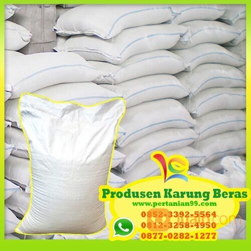 Produsen Karung Beras Laminasi, Transparan, Putih Polos, Hijau