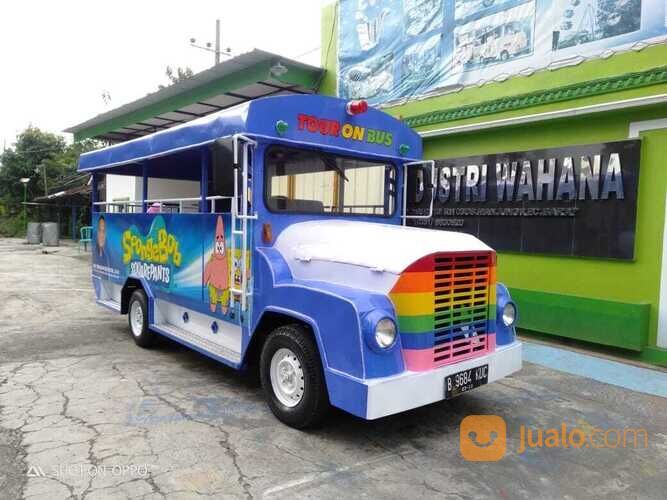 Kereta Kencana Mesin Motor Roda 3 - Kereta Mini Wisata Odong Odong Komedi Putar