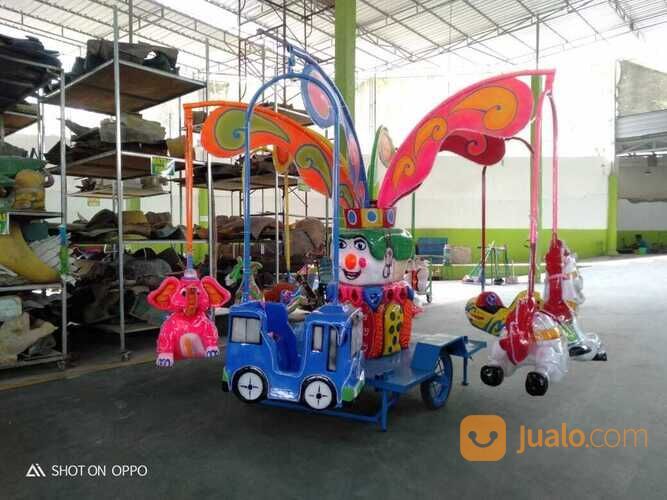 Kereta Kencana Mesin Motor Roda 3 - Kereta Mini Wisata Odong Odong Komedi Putar