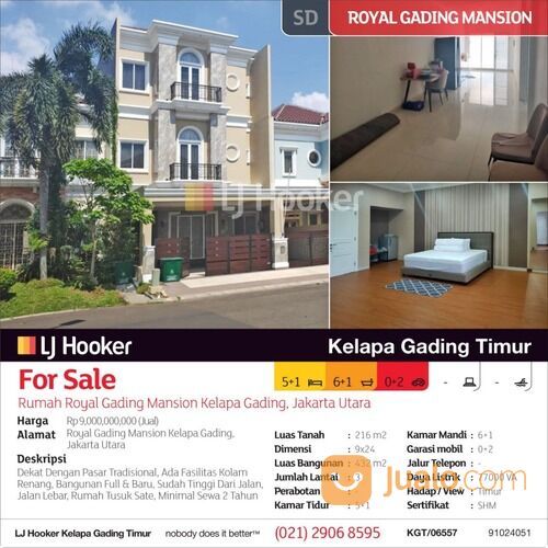 Rumah Royal Gading Mansion Kelapa Gading, Jakarta Utara