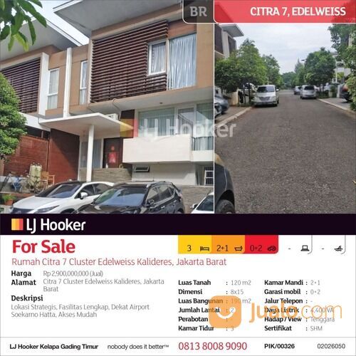 Rumah Citra 7 Cluster Edelweiss Kalideres, Jakarta Barat