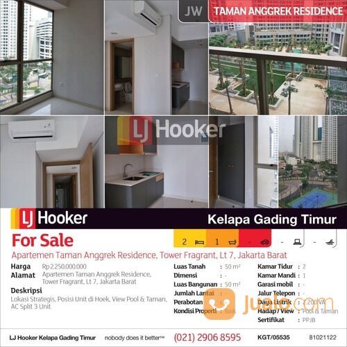 Apartemen Taman Anggrek Residence Tower Fragrant Lantai 7, Jakarta Barat