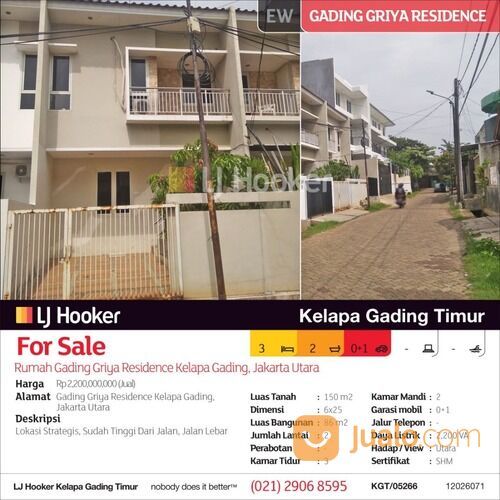 Rumah Gading Griya Residence Kelapa Gading, Jakarta Utara