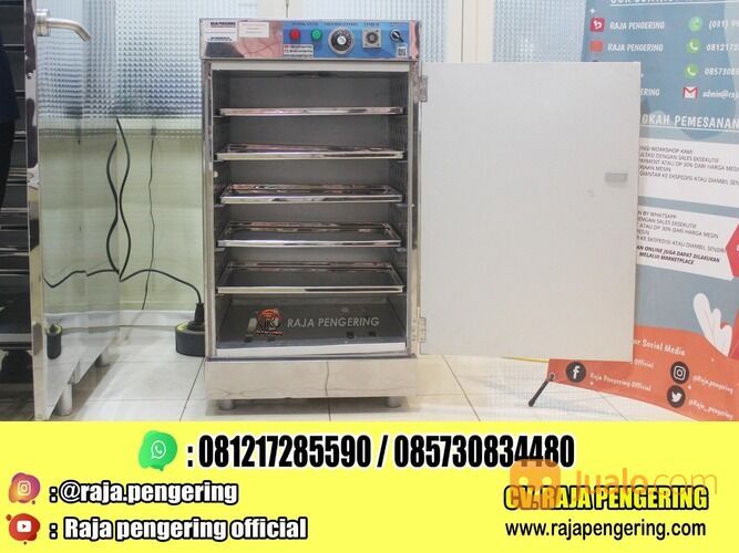 MESIN OVEN PENGERING JAHE KUNYIT DAN TEMULAWAK KAPASITAS 5 RAK 1 PINTU TIPE GAS