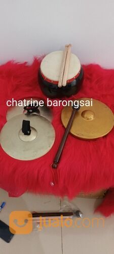 Alat Musik Tambur Barongsai Anak 3 Set .Tambur.Kenong.Simbal