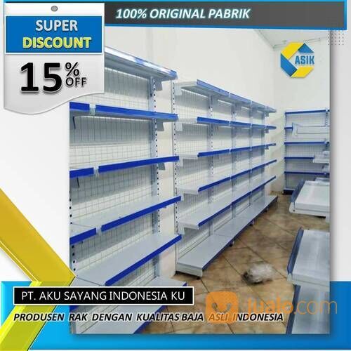 Ukuran Rak Minimarket / Rak Minimarket Gondola / Rak Toko