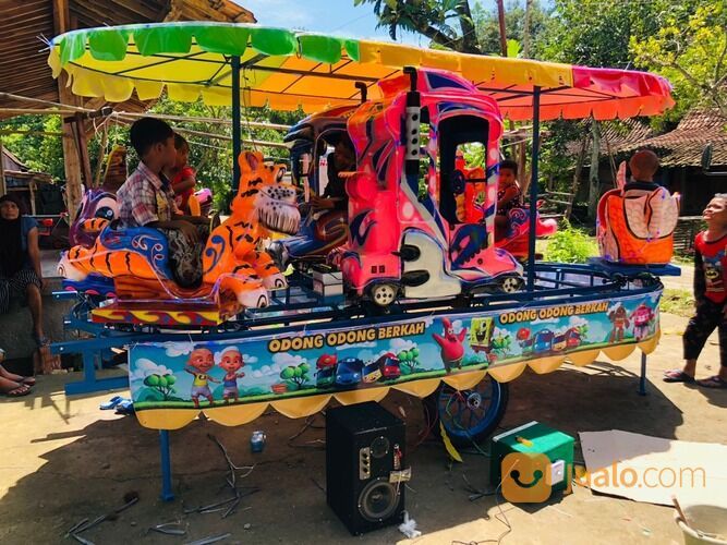 Odong Odong Kereta Panggung Fiber - Kereta Mini Wisata Komedi Putar Safari