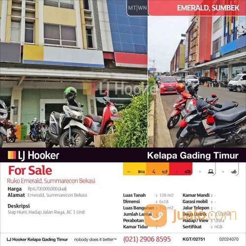 Ruko Emerald, Summarecon Bekasi, Bekasi, Jawa Barat