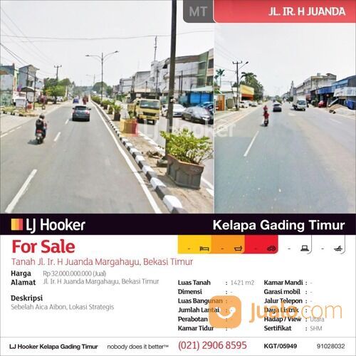 Tanah Jl. Ir. H Juanda Margahayu, Bekasi Timur, Bekasi, Jawa Barat