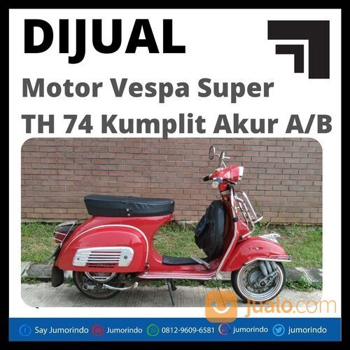 Murah Motor Vespa Super TH 74 Kumplit Akur A/B