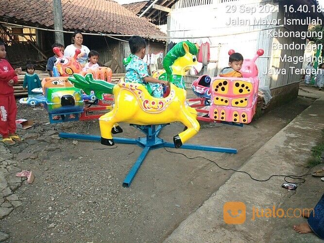 Komedi Putar Animal - Odong Odong Kereta Mini Bebek Fiber