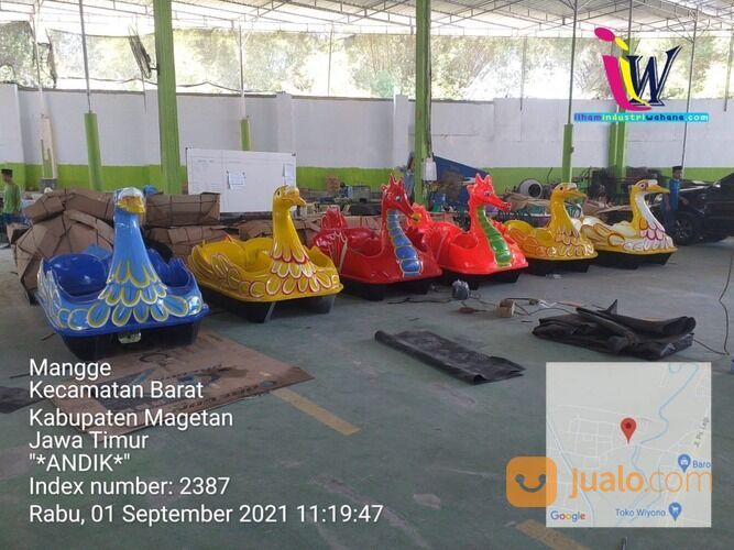 Komedi Putar Animal - Odong Odong Kereta Mini Bebek Fiber