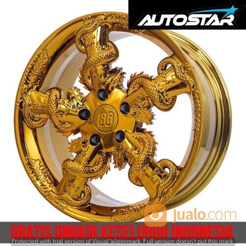 Velg Mobil RFG DRAGON HSR R18X8 H5X114,3 ET40 GOLDEN CHROME