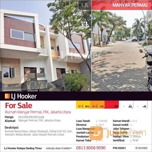 Rumah Manyar Permai, PIK, Jakarta Utara