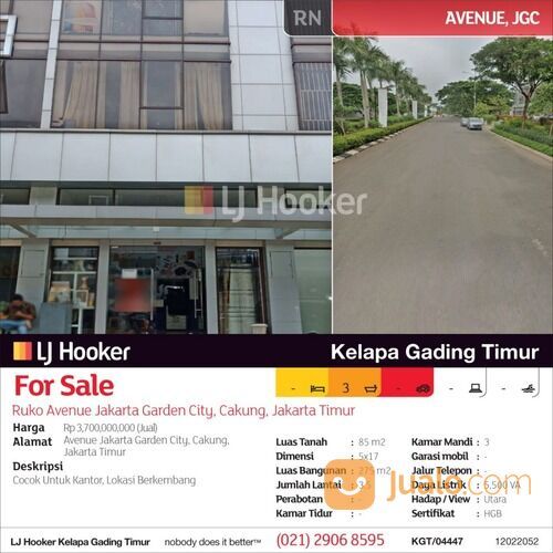 Ruko Avenue Jakarta Garden City, Cakung, Jakarta Timur
