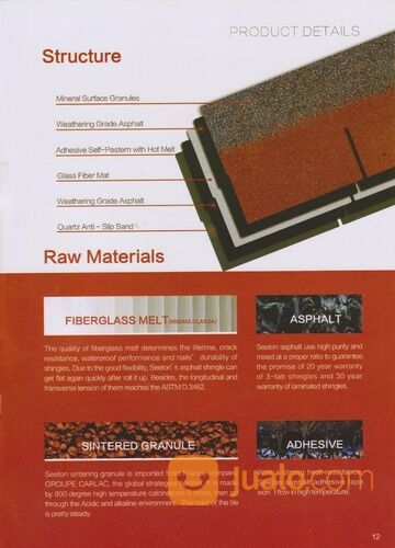 GENTENG ASPAL BITUMEN SEETON