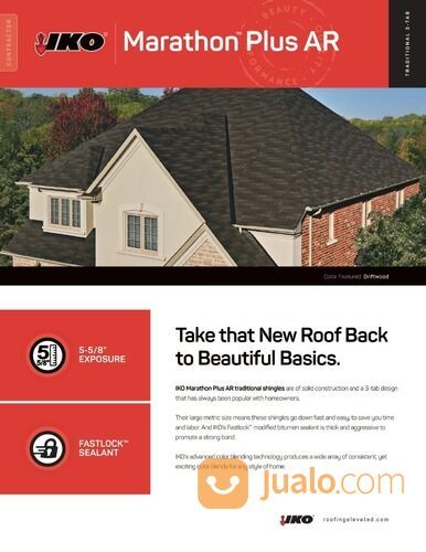 GENTENG ASPAL BITUMEN IKO MARATHON AR25