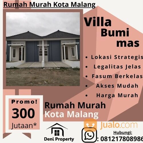 VILLA BUMI EMAS HUNIAN MODERN DI KOTA MALANG
