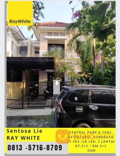 Rumah Central Park A Yani - Ketintang Surabaya Dekat Polda Jatim , CITO , Akses Jalan Tol
